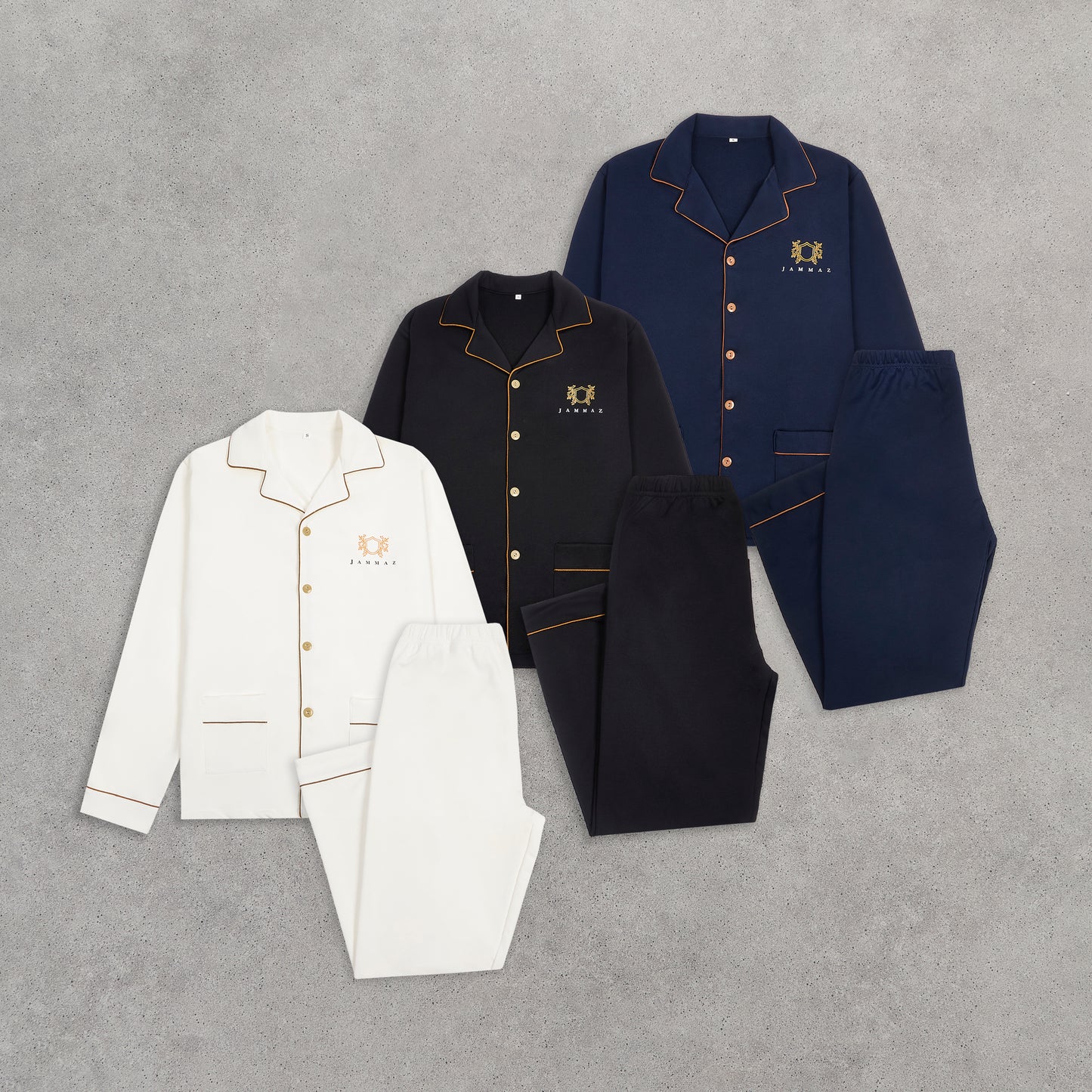 White Men's Luxury Lounging Suit | Two Piece Set (Preorder)